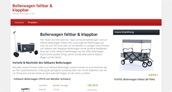 Desktop Screenshot of bollerwagen-faltbar.com