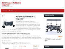 Tablet Screenshot of bollerwagen-faltbar.com